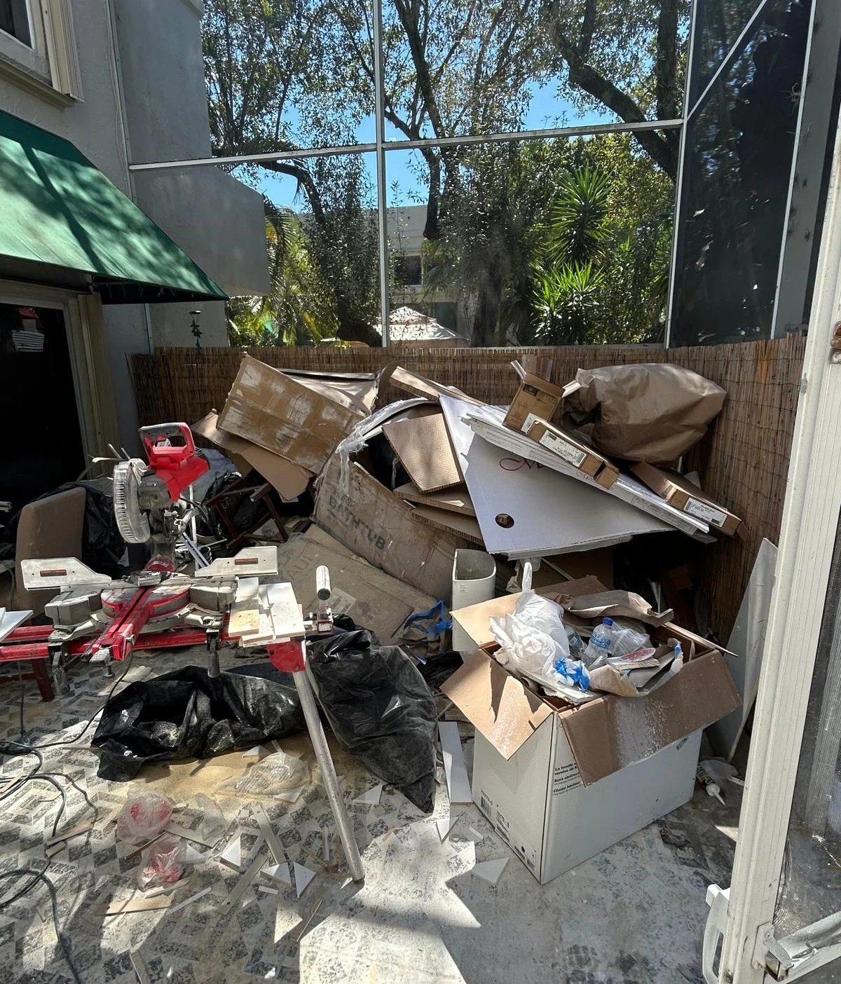 Before junk removal service